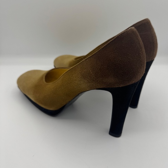 Fendi Scarpe platform heel tan/brown suede 7.5 - Picture 4 of 6